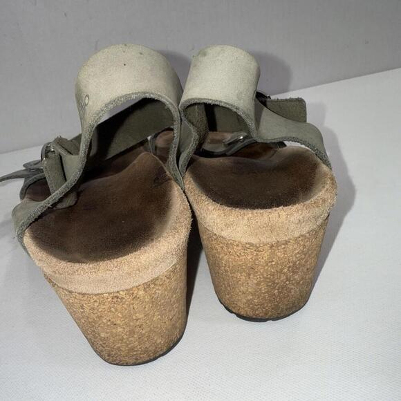 Birkenstock Papillo Gorpcore Wedge Sandal Sandcastle Nubuck Leather 40 - Picture 4 of 15
